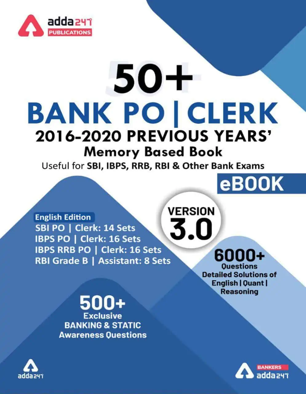 50+ Bank PO & CLERK 2016-2020 PYQ from Adda247 PDF