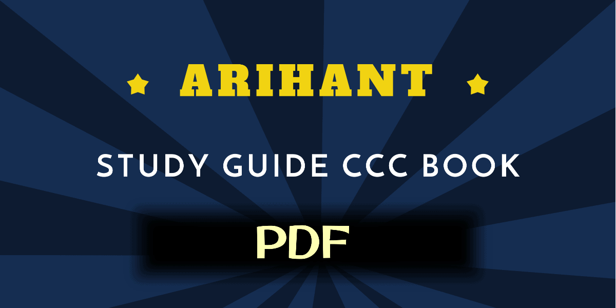 Download Arihant Study Guide CCC Book PDF In English