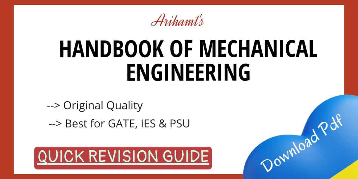 Arihant Handbook of Mechanical Engineering Book Pdf