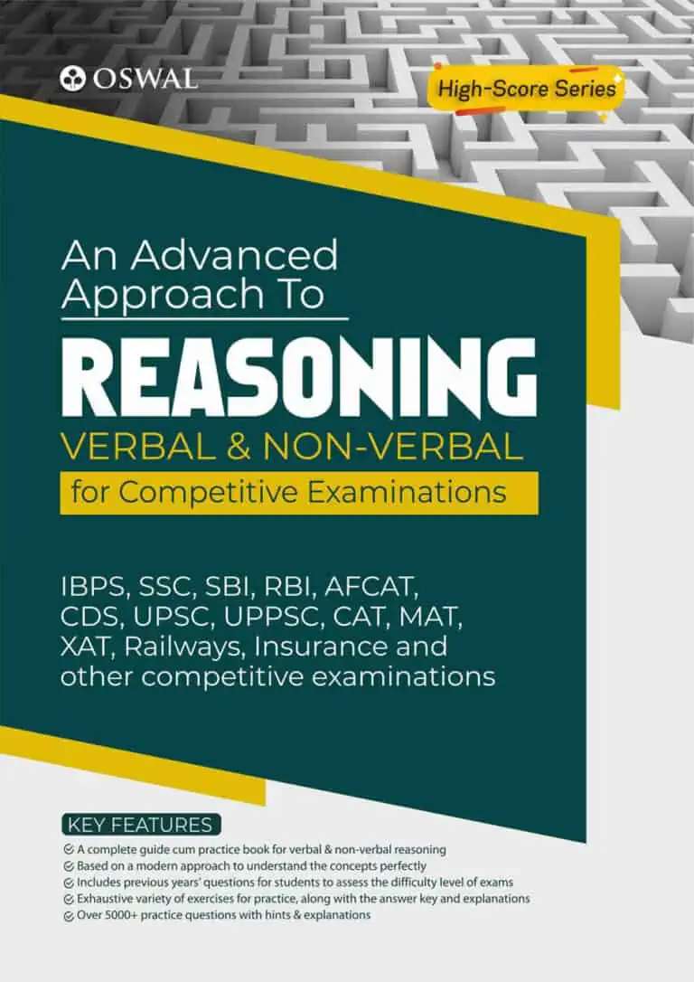 Oswal An Advanced Approach to Verbal & Non-Verbal Reasoning for Competitive Examinations PDF