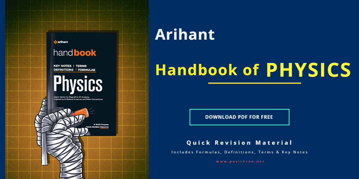 Arihant Handbook Of Physics PDF [Free] - Pavithran.Net