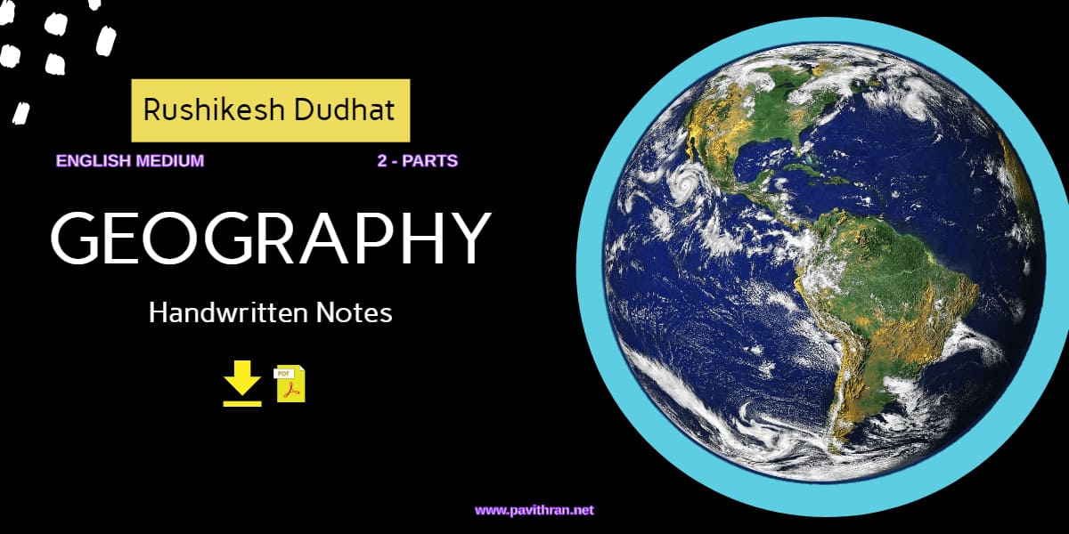 Rushikesh Dudhat Geography Handwritten Notes Pdf English