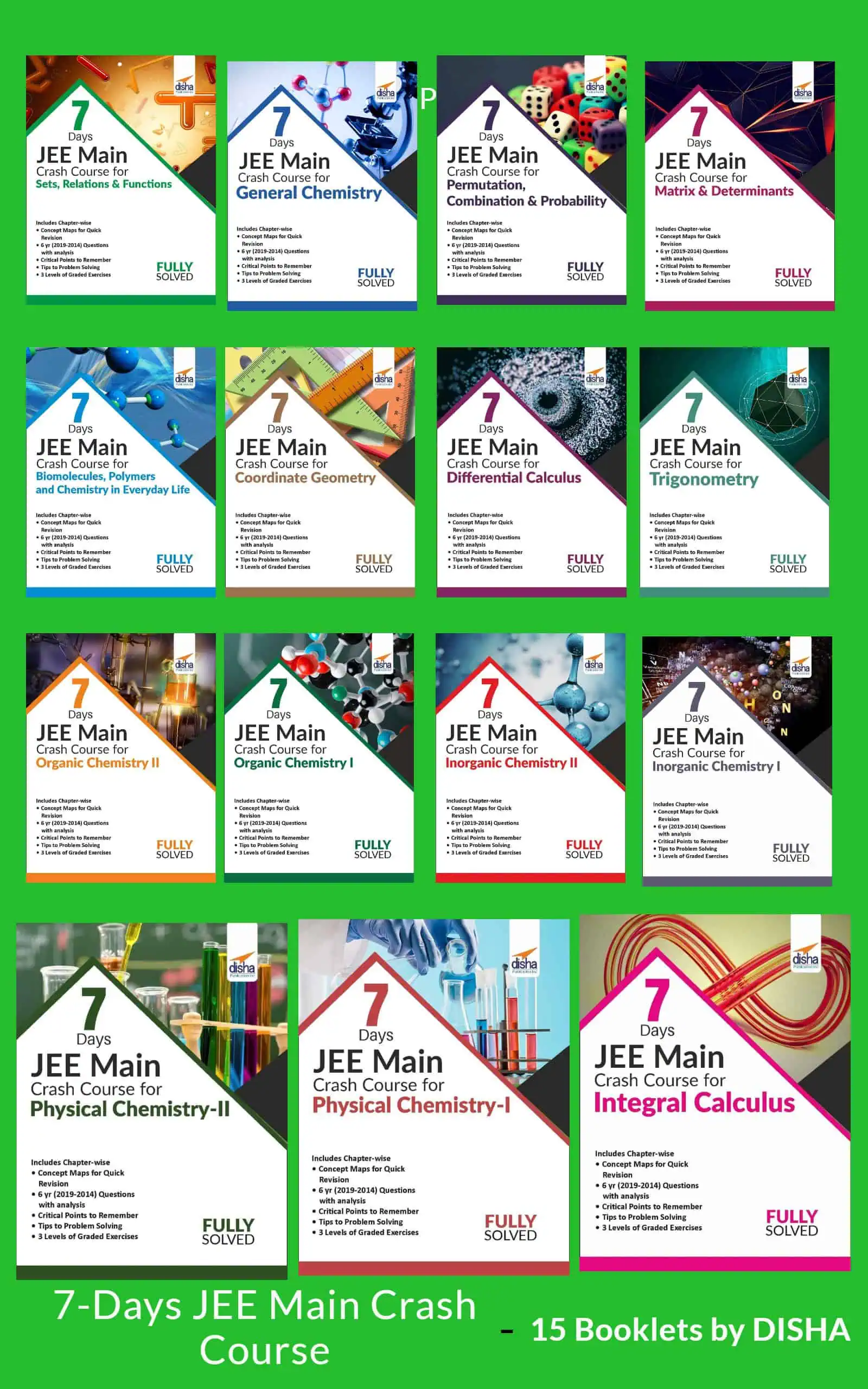 7 Days JEE Main Crash Course – Disha PDF [15 Booklets]
