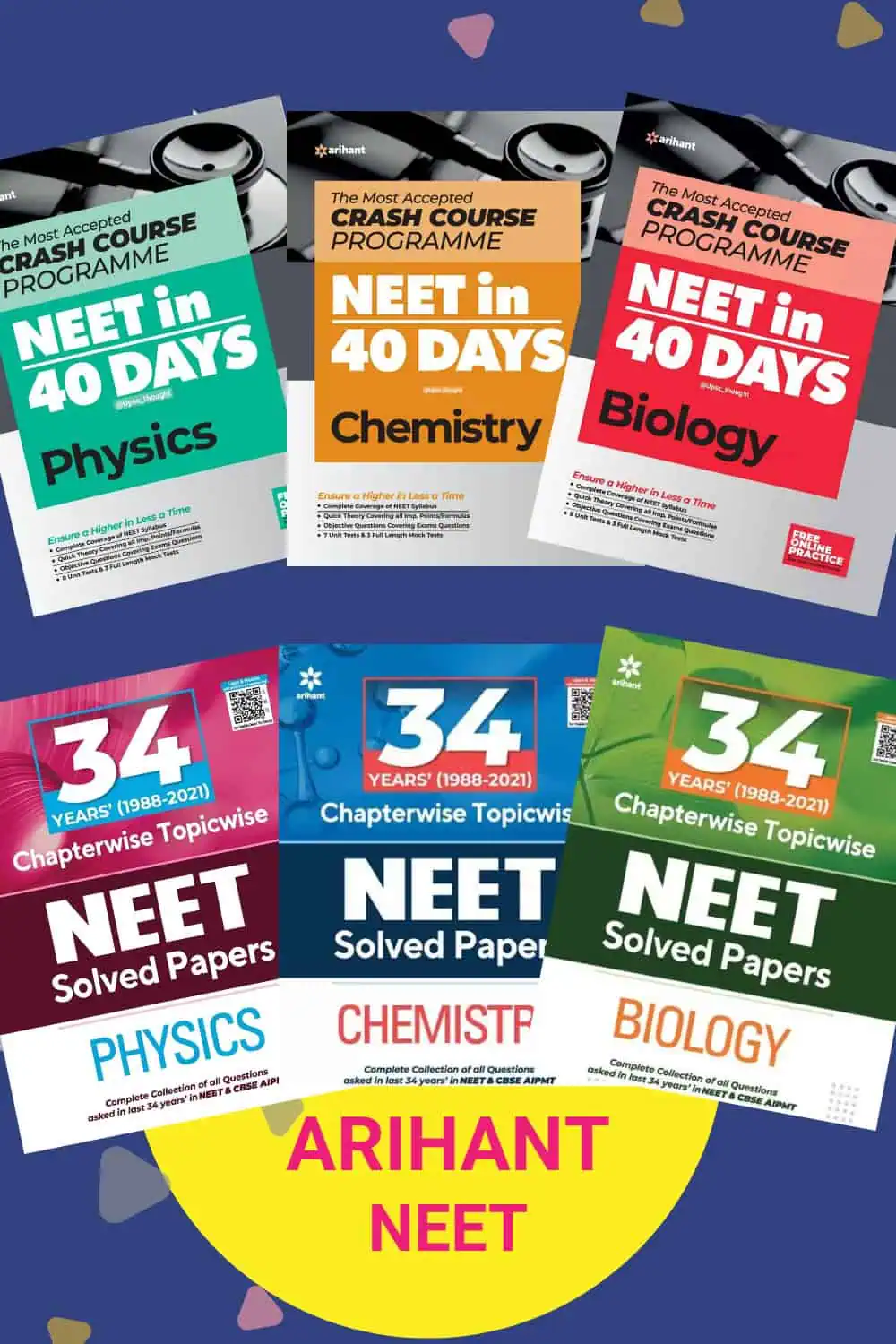Arihant NEET Books PDF [Physics, Chemistry & Biology]