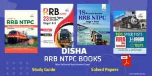 Disha RRB NTPC Books PDF