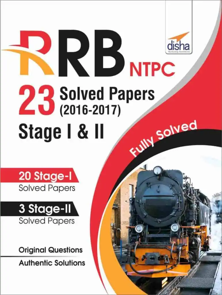 RRB NTPC 23 Solved Papers 2016 to 2017 Stage 1 & 2 - Disha Experts