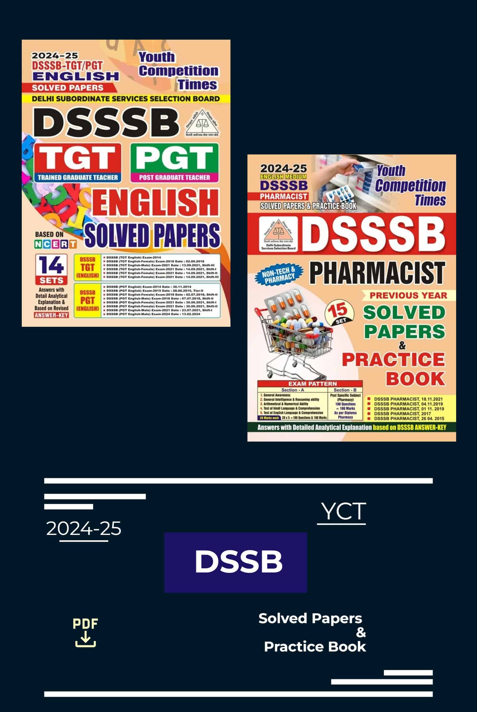 YCT 2024-25 DSSSB Solved Papers PDF [English Medium] - Pavithran.Net