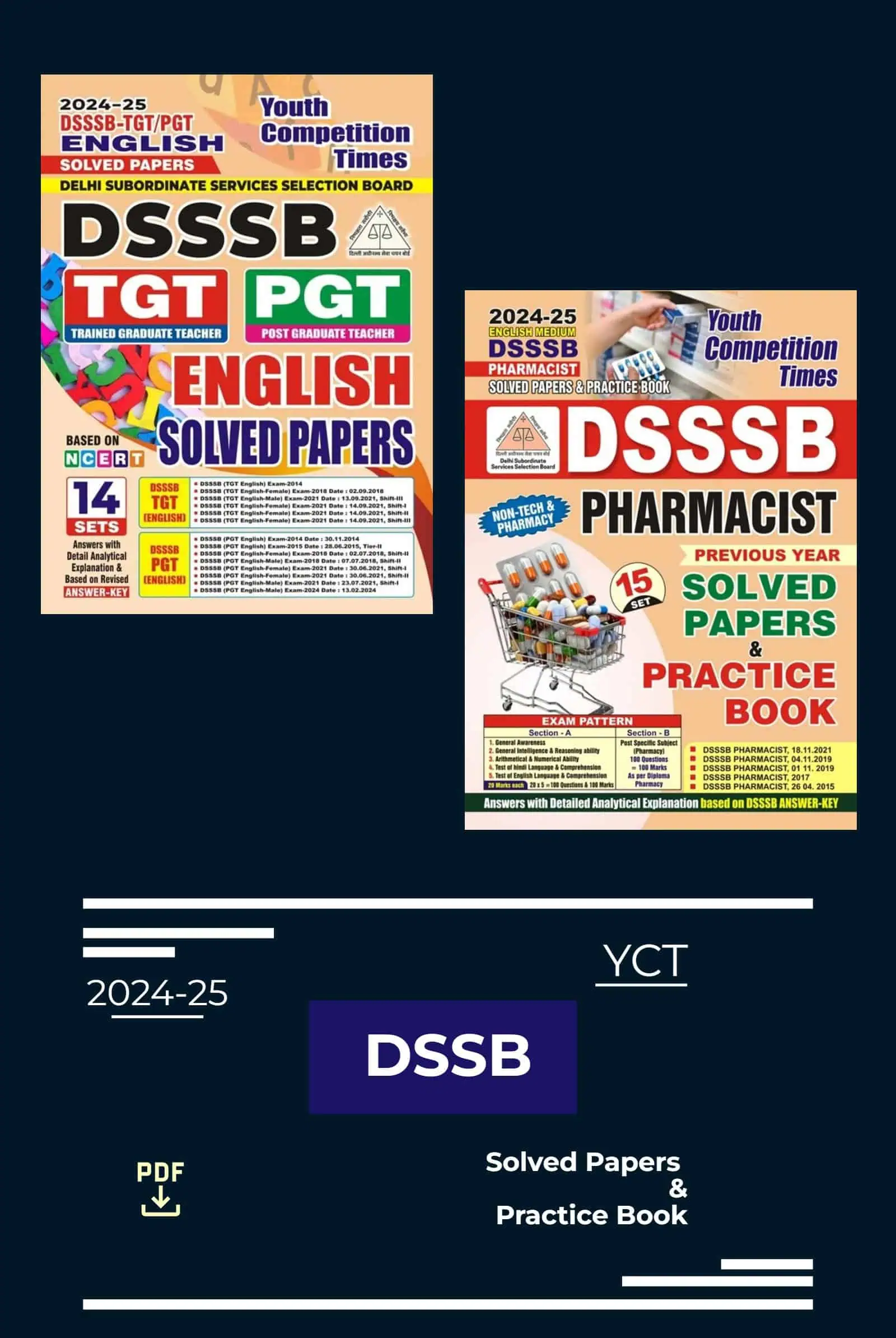 YCT 2024 DSSSB Solved Papers PDF [English Medium]
