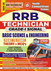 YCT 2024-25 RRB TECHNICIAN GRADE-I SIGNAL Point to Point Theory + MCQs Basic Science & Engineering