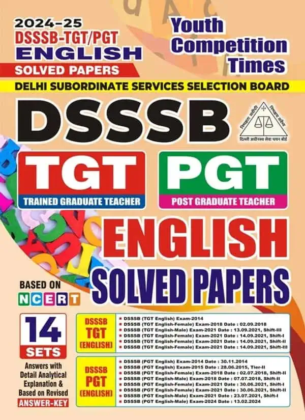 YCT 2024 DSSSB TGT,PGT ENGLISH Solved Papers [English Medium]