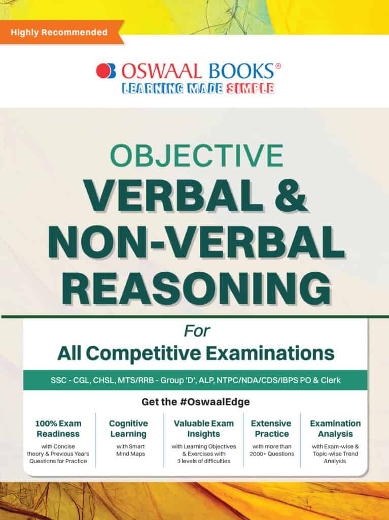 Oswaal Objective Verbal & Non-Verbal Reasoning [2024 Edition]