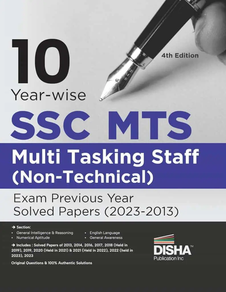 10 Year-wise SSC MTS Multi Tasking Staff (Non-Technical) Exam Previous Year Solved Papers (2023 - 13) [4th Edition] - Disha Experts