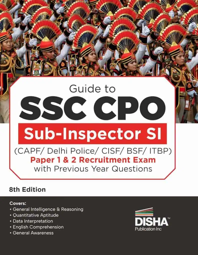 Guide to SSC CPO Sub-Inspector SI Paper 1 & 2 With PYQs [8th Edition] - Disha Experts