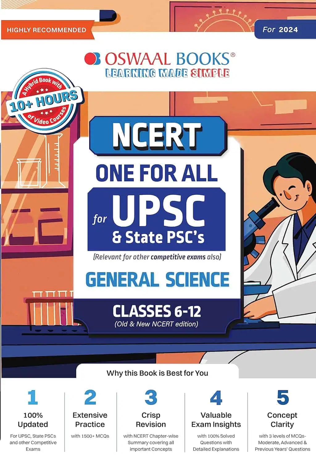 Oswaal NCERT One For All GENERAL SCIENCE Book Class 6-12 [2024 Edition]