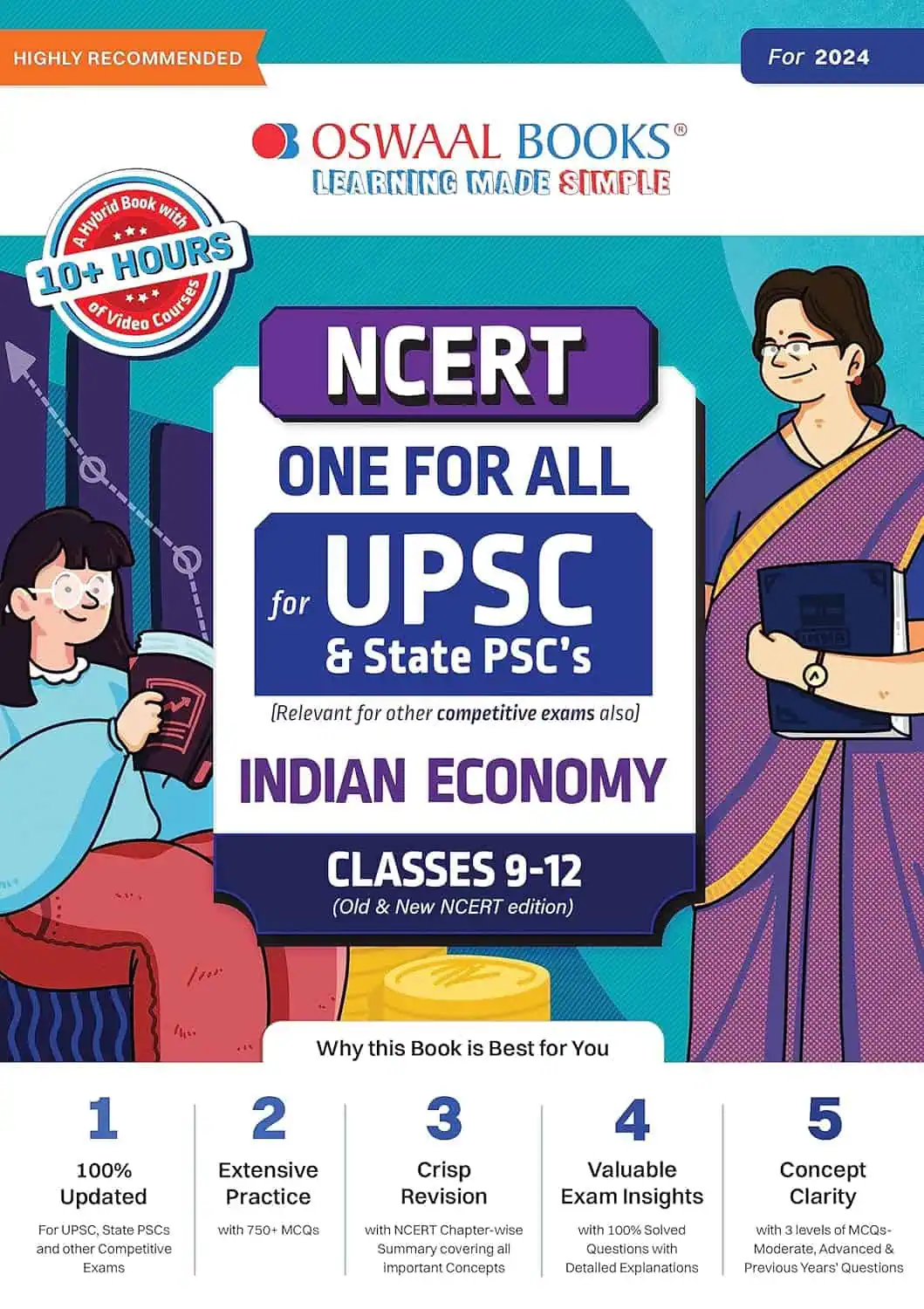 Oswaal NCERT One For All INDIAN ECONOMY Book Class 6-12 [2024 Edition]