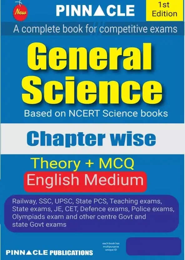 General Science (Theory + MCQ) by Pinnacle [English Medium] - 2024 Edition