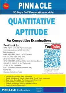 Pinnacle Quantitative Aptitude [2024 Edition] - English Medium