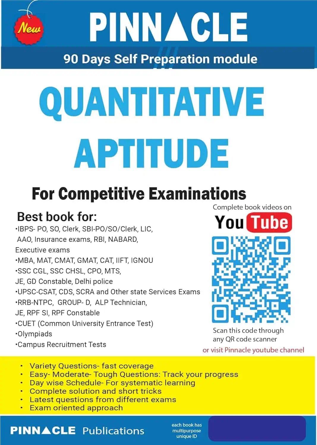 Pinnacle Quantitative Aptitude [2024 Edition] – English & Hindi Medium