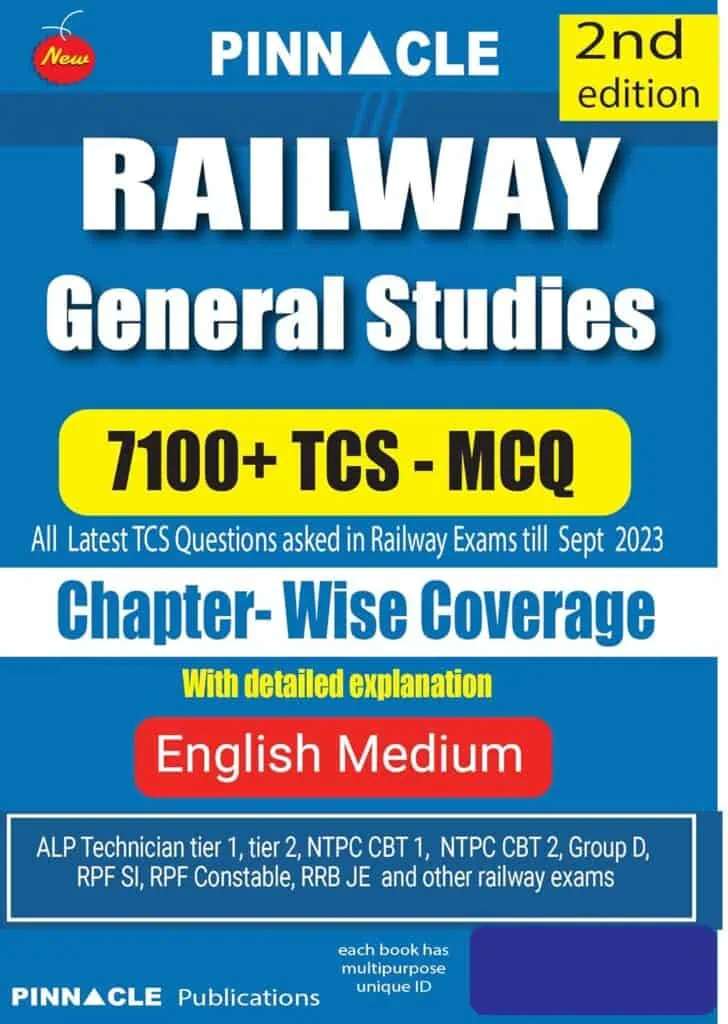 Railway General Studies 7100 TCS MCQ [English Medium] 2nd Edition - Pinnacle