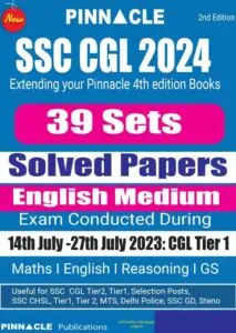 SSC CGL 2024 39 TCS Sets Solved Papers [English Medium] - Pinnacle