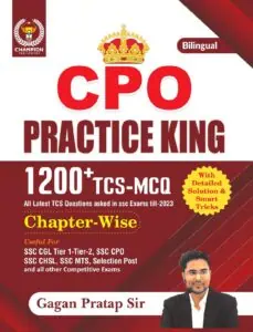 CPO Practice King by Gagan Pratap Sir [Bilingual] - Champion Publication 2023-24