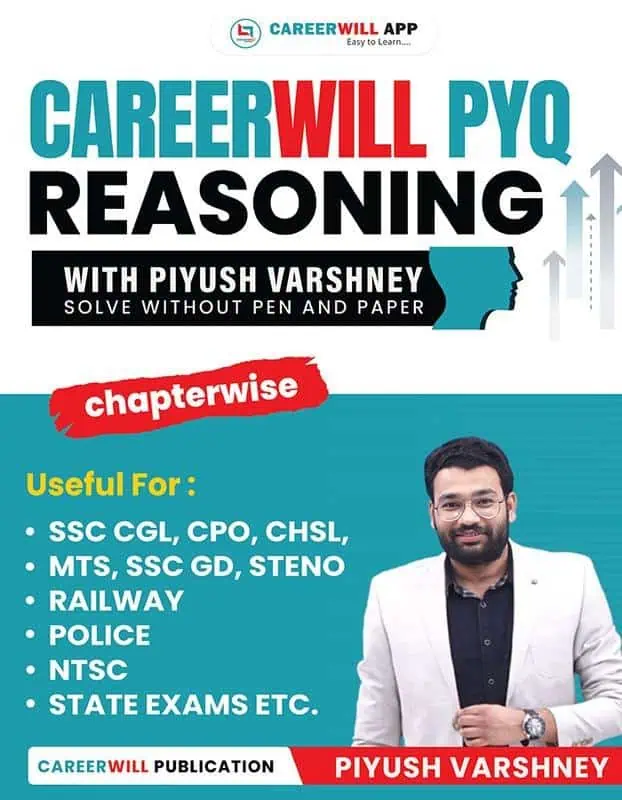 REASONING PYQ Book With Piyush Varshney - Careerwill App [English Medium]