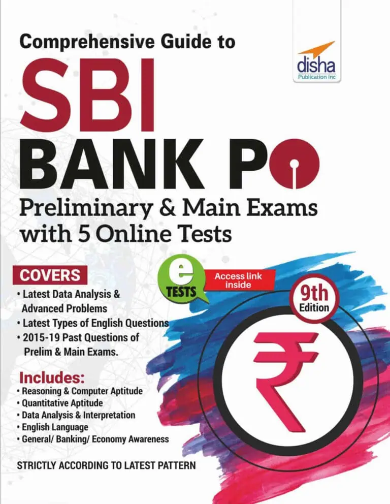 Comprehensive Guide to SBI Bank PO - Disha Experts [9th Edition - 2020]